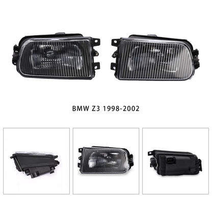 1997-2000 BMW E39 5 Series 528i 540i Pair Front Bumper Fog Light Lamps Without Bulbs 63178360575 63178381977
