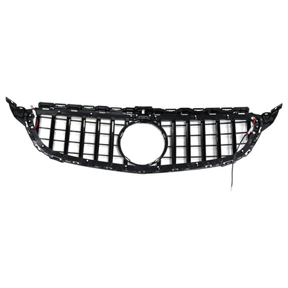Mercedes Benz 2015-2021 C-Class W205 GT Front Grill Center Air Intake Radiator Bumper Chrome Grille With LED Strip