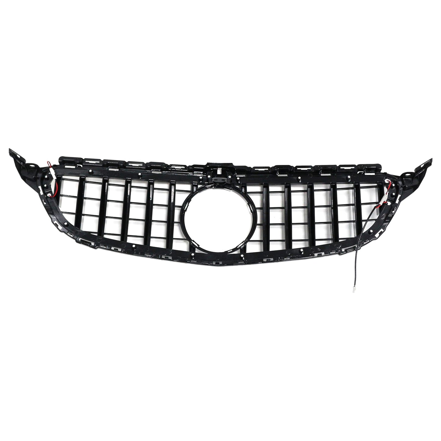 2015-2021 Mercedes Benz C-Class W205 C200 C250 C300 C350 Chrome Front Bumper Grill Grille W/LED