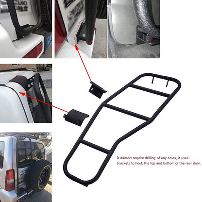 2007-2017 Suzuki Jimny Rear Tail Door Roof Ladder Aluminium Strong Light
