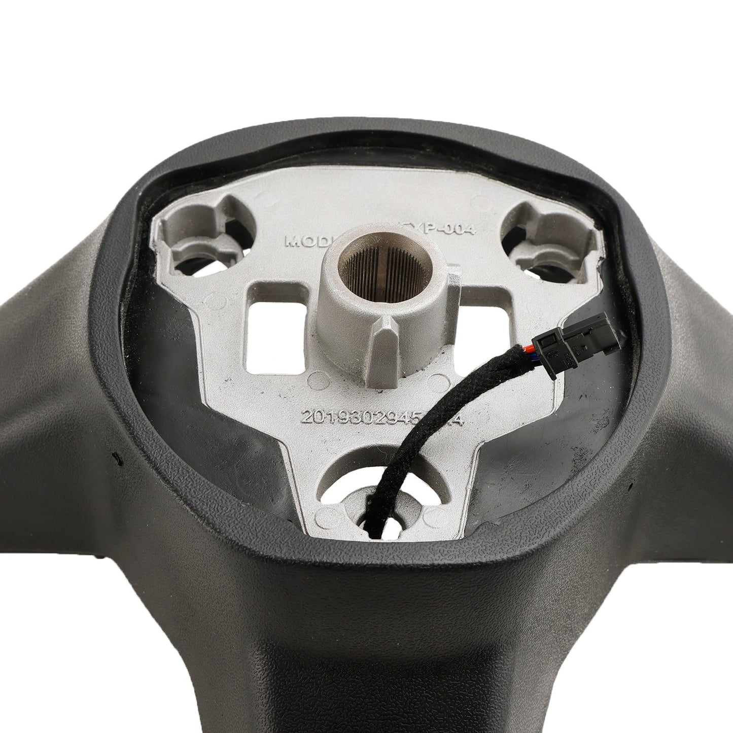 2017-2023 Tesla Model 3 Yoke Steering Wheel Square White Leather w/Heating