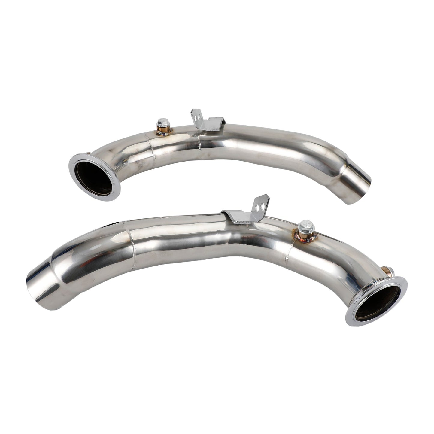 2011-2018 BMW M6 Gran Coupe F06 with S63 Motor 3" Exhaust Catless Downpipes Stainless Steel