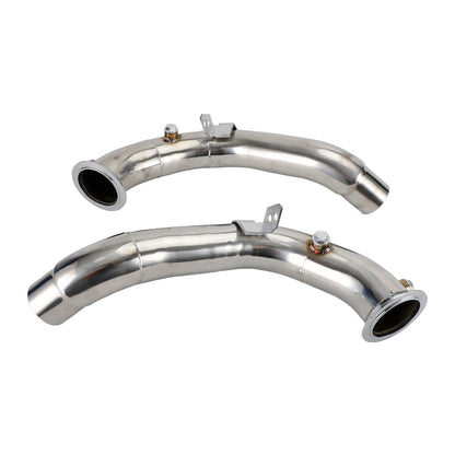2011-2018 BMW M5 F10/F12 with S63 Motor 3" Exhaust Catless Downpipes Stainless Steel