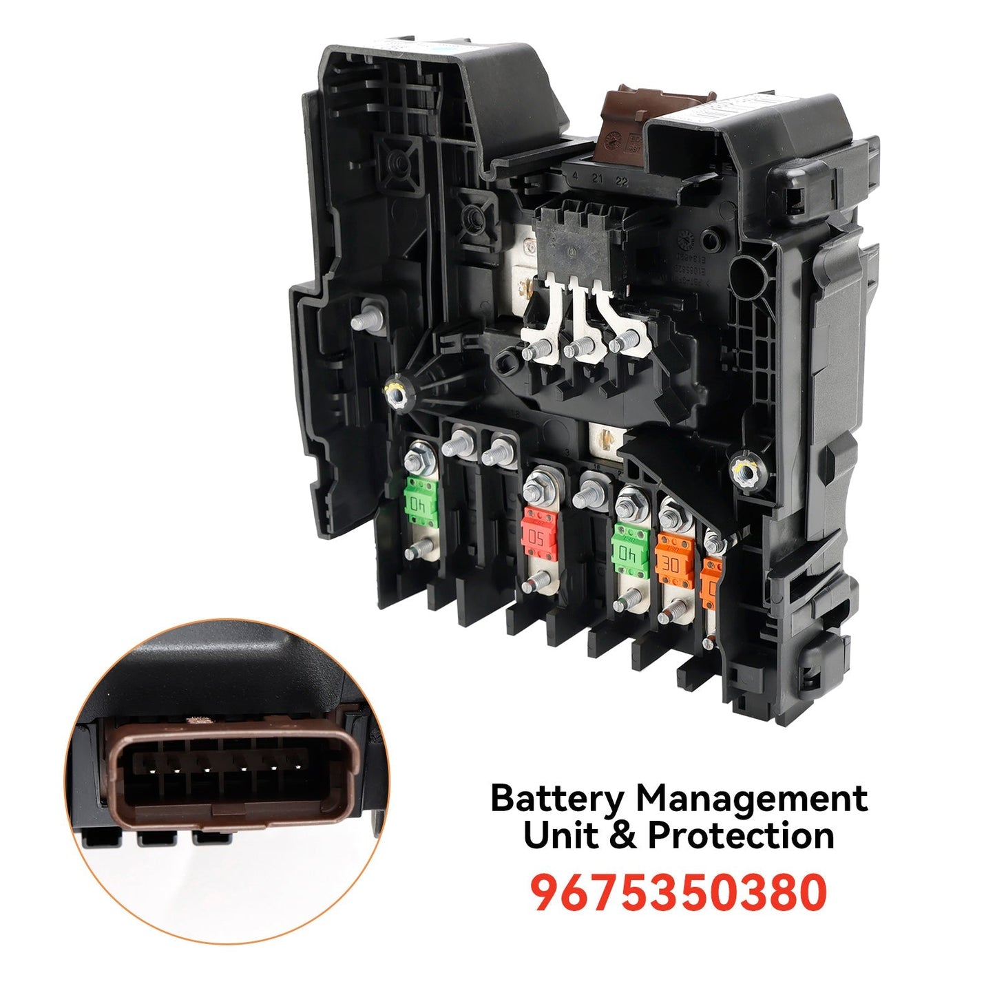 2013+ Peugeot 308 II &SW II 1.2 VTi, 1.2 THP, 1.6 VTi, 1.6 THP, 1.6 GT, 1.6 PureTech, 1.6 GTi, 1.5 BlueHDi, 1.6 HDi, 1.6 BlueHDi Fuse Box Voltage Module 9675350380 Generic