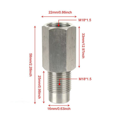 O2 Sensor CEL Spacer Check Engine Light Adapter CEL Eliminator Mini Catalytic Converter Universal All models