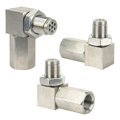 90° O2 Sensor Spacer Check Engine Light CEL Bung Mini Oxygen Catalytic Converter Champoo