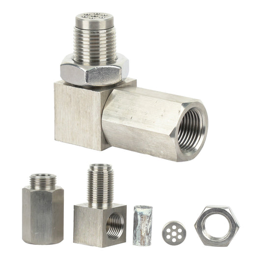 90° O2 Sensor Spacer Check Engine Light CEL Bung Mini Oxygen Catalytic Converter Champoo