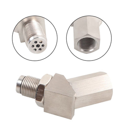 M18x1.5 135° O2 Sensor spacer Adapter Oxygen Sensor Simulator Extender Catalytic Converter CEL Eliminator with Mini CAT