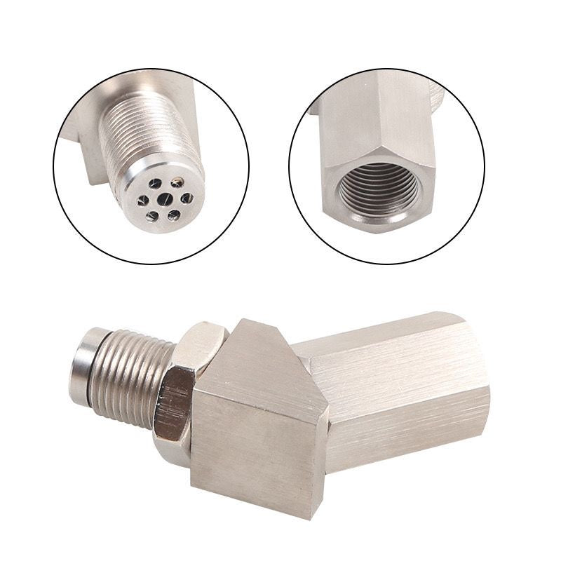 Mini Catalytic Converter O2 Sensor Eliminator CEL Check Engine Light Adapter M18X1.5