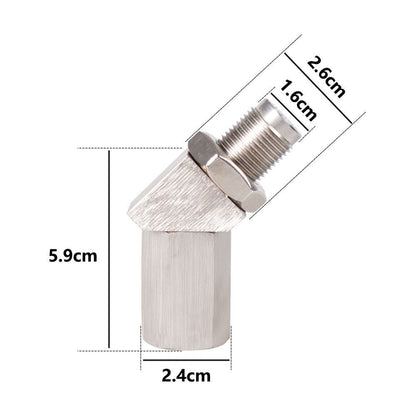 Mini Catalytic Converter O2 Sensor Eliminator CEL Check Engine Light Adapter M18X1.5