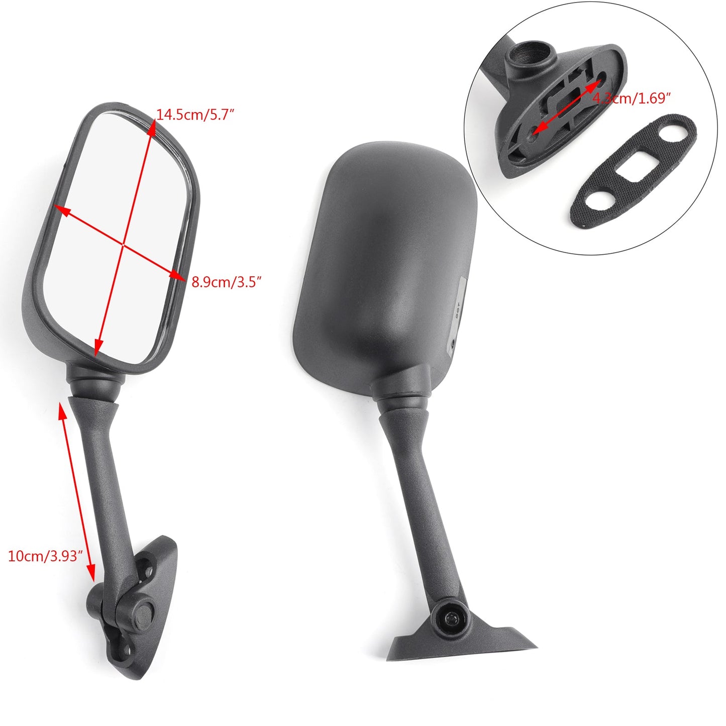 Rearview mirror Mirrors For Suzuki GSXR 1000 SV 650/1000 2003-2006 Black