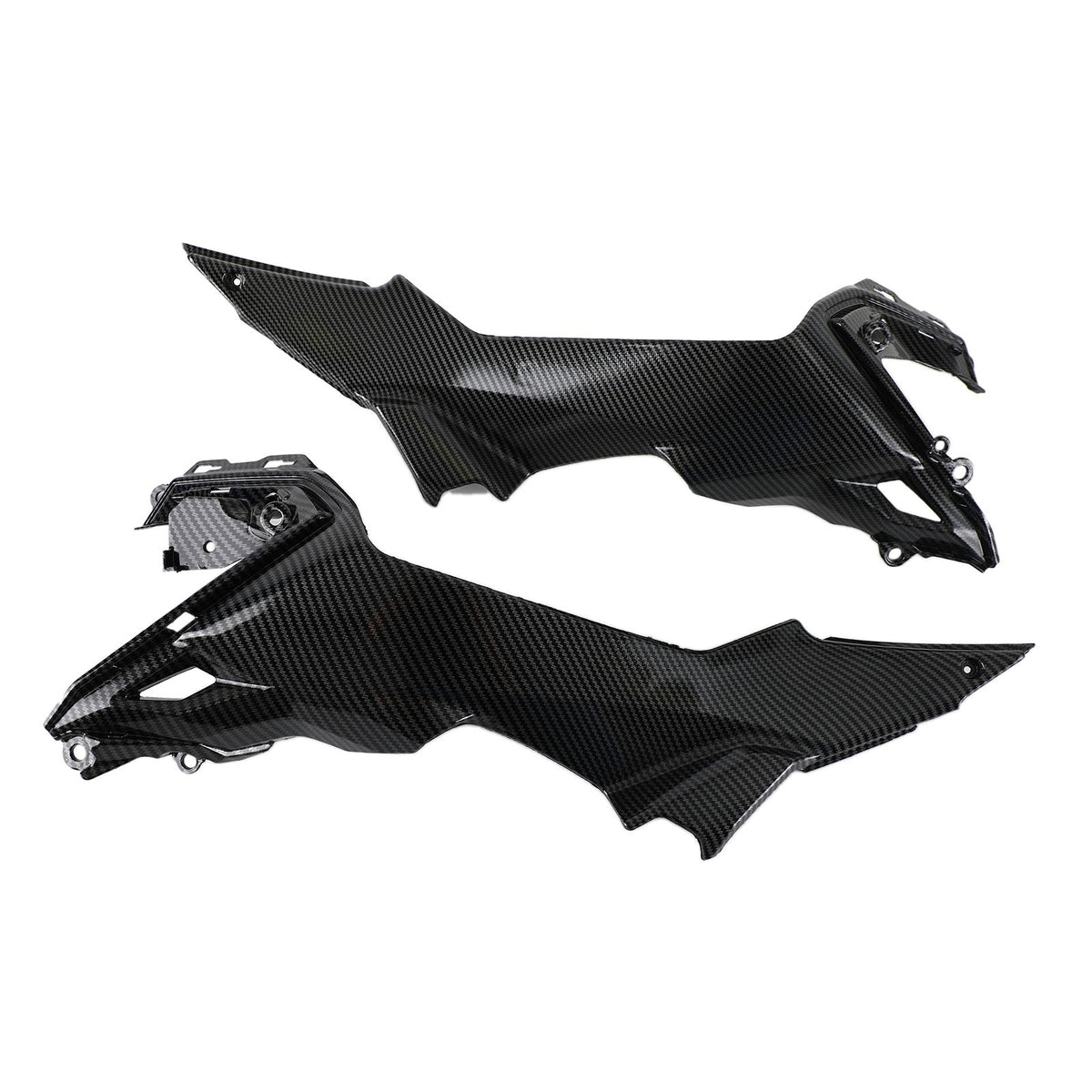 Carbon Tank Side Cover panel Trim fairing Fit For Kawasaki Z650 2017-2020