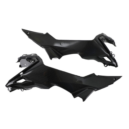 Carbon Tank Side Cover panel Trim fairing Fit For Kawasaki Z650 2017-2020