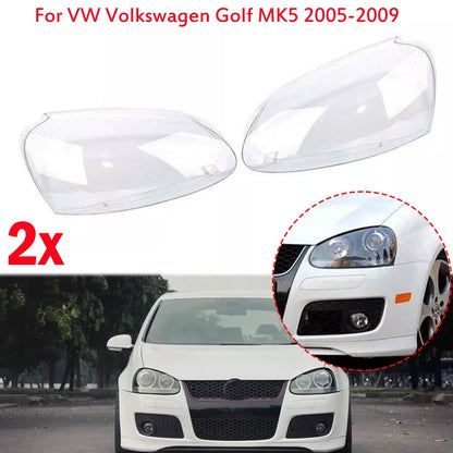 2008 Volkswagen R32 2PCS Front Headlight Lens Headlamp Clear Cover 1K6941005S 1K6941006S