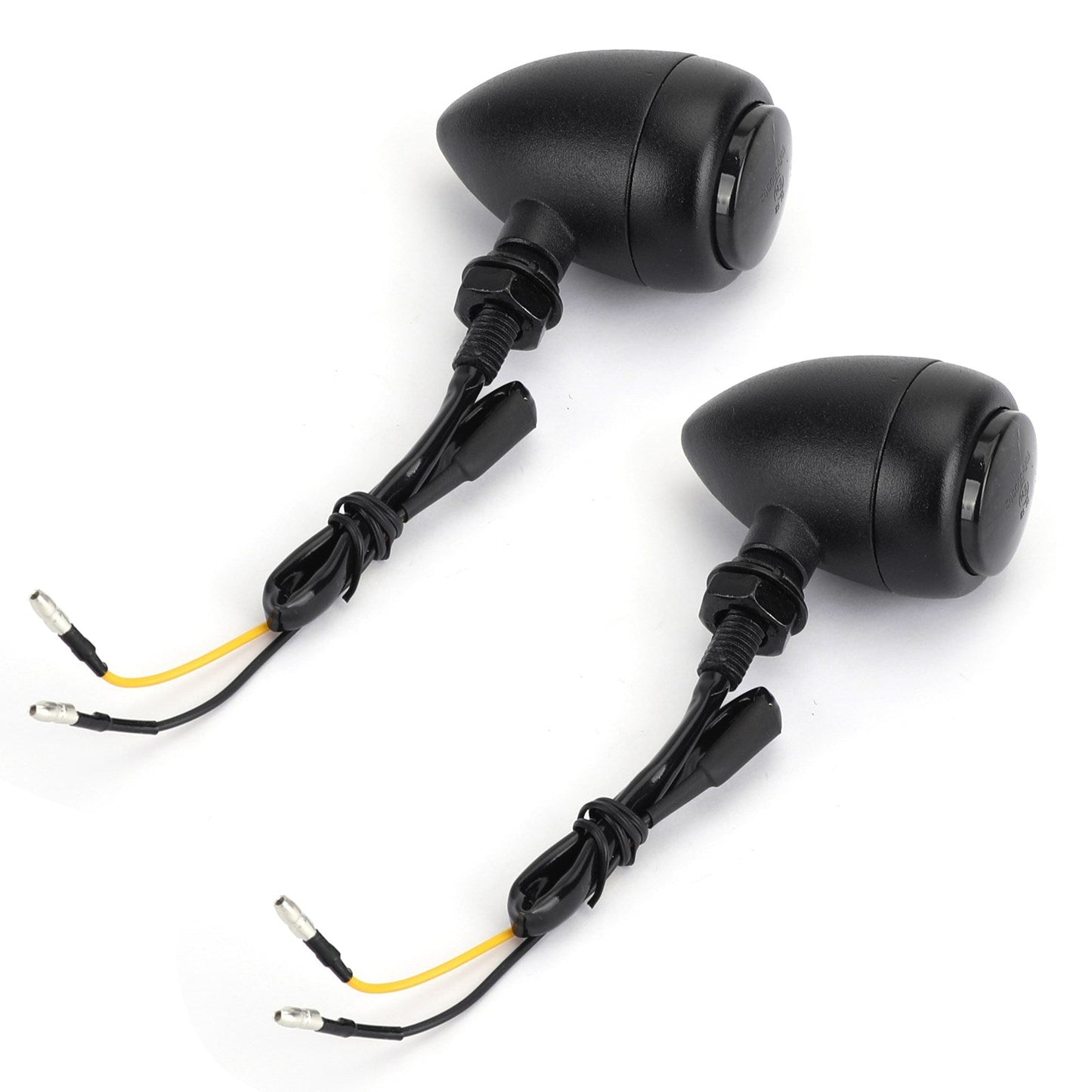 Turn Signals Indicators Fit For Harley Chopper Cafe Racer Black Champoo