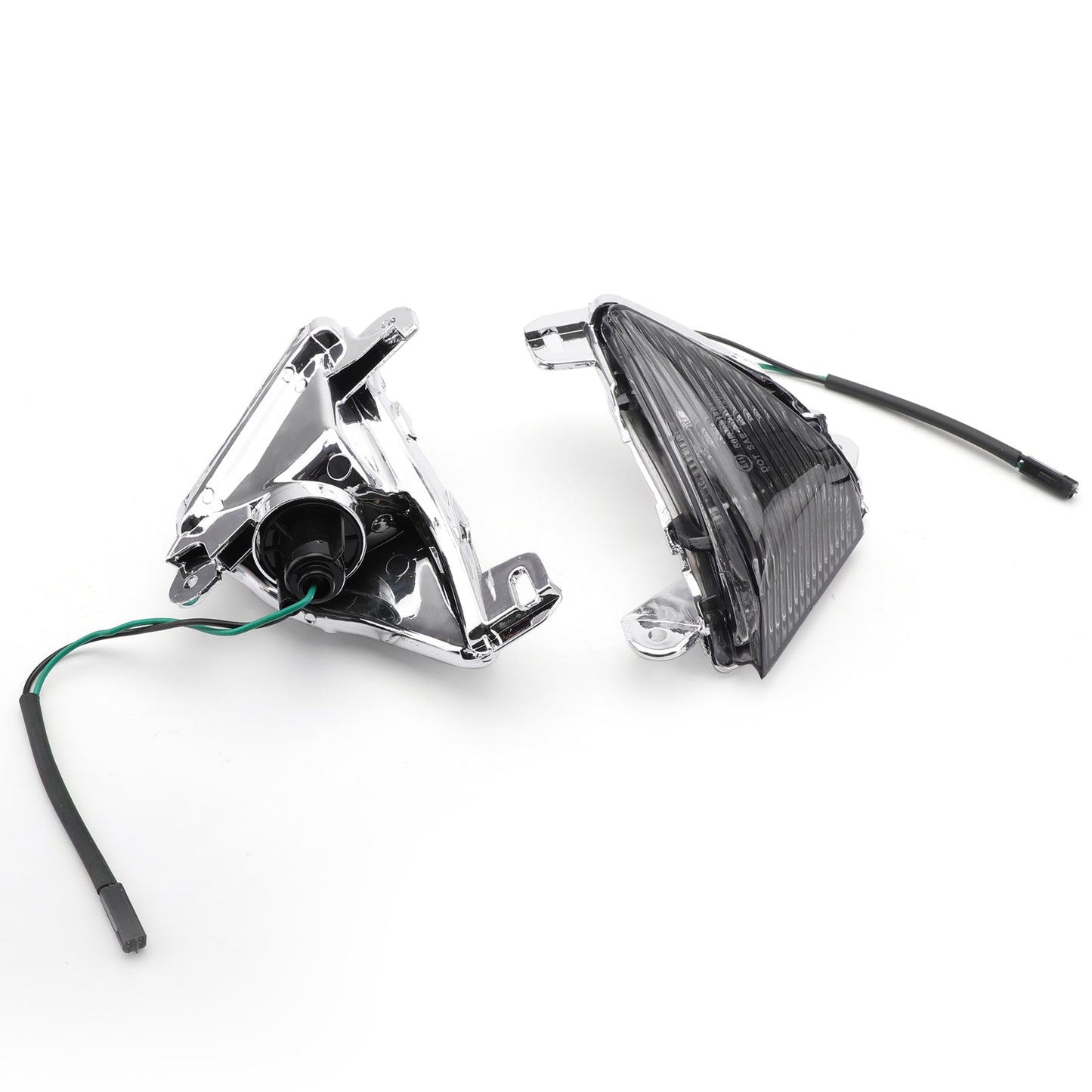 Front Turn Signals Lens Fit For Kawasaki ZX14R 2006-2010 ZX10R 2006-2007 Ninja 650F 2006-2008 Smoke Champoo