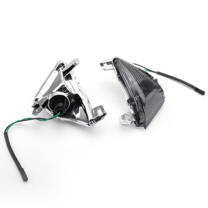 Front Turn Signals Lens Fit For Kawasaki ZX14R 2006-2010 ZX10R 2006-2007 Ninja 650F 2006-2008 Smoke Champoo