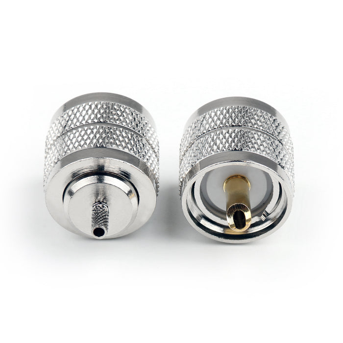 RG316 RG174 RG178 LMR100 10Pcs UHF Plug Male Pl259 Crimp Connector Adapter
