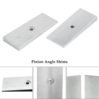 Heavy Duty Machined Steel Leaf Spring Shims for 2" Wide Leaf Springs (4 Degrees)
