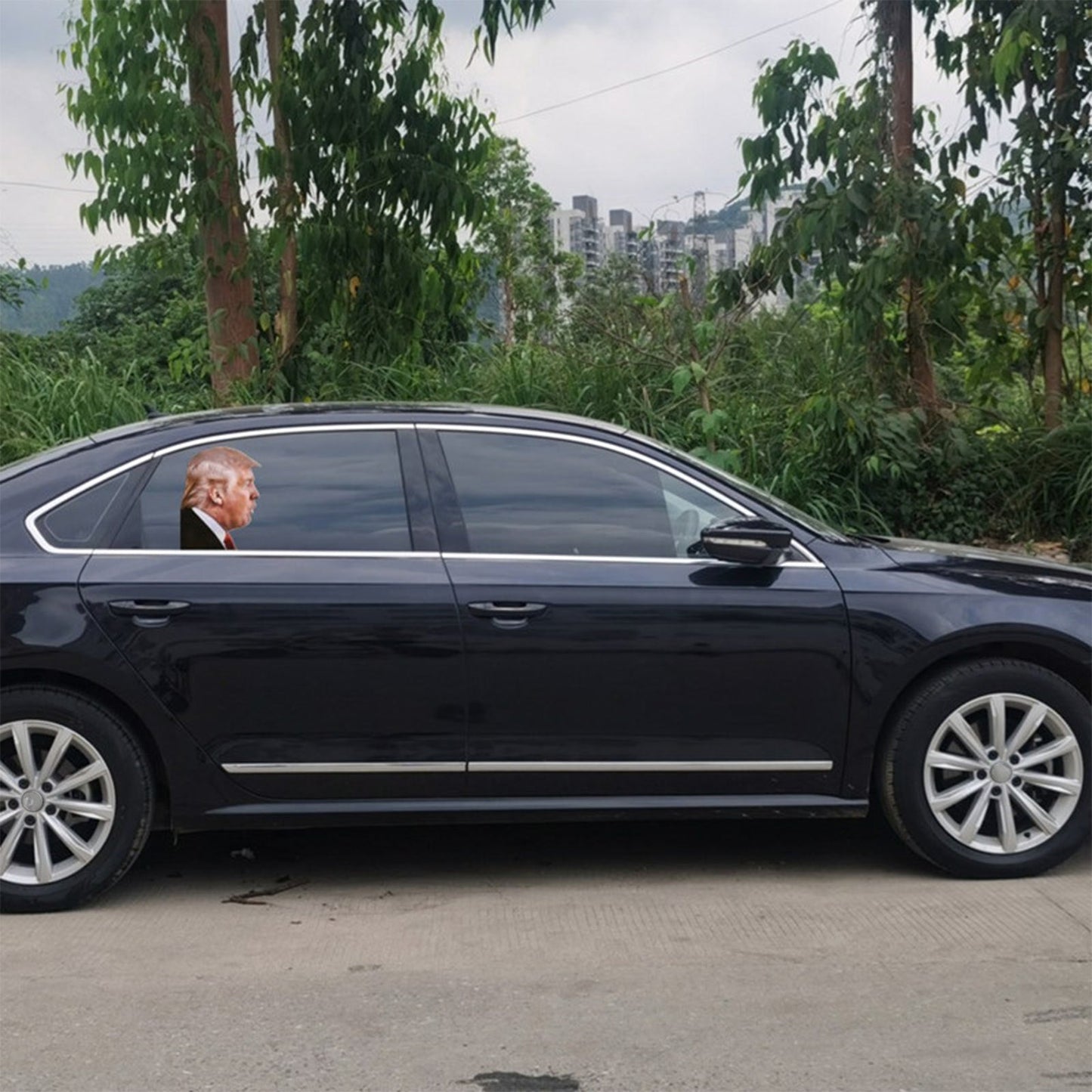 2020 Trump Presidential Election Car Window Sticker Passenger Side Person Right