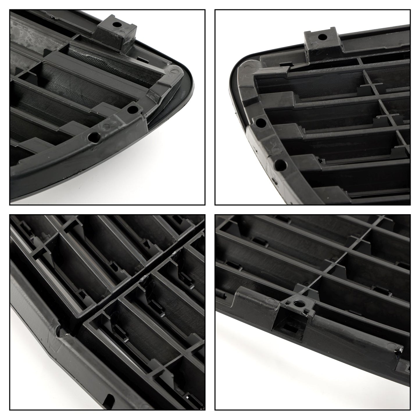 2002-2006 Mercedes-Benz W211 E-Class E320 E350 E500 E55 Front Grill Glossy Black Grille