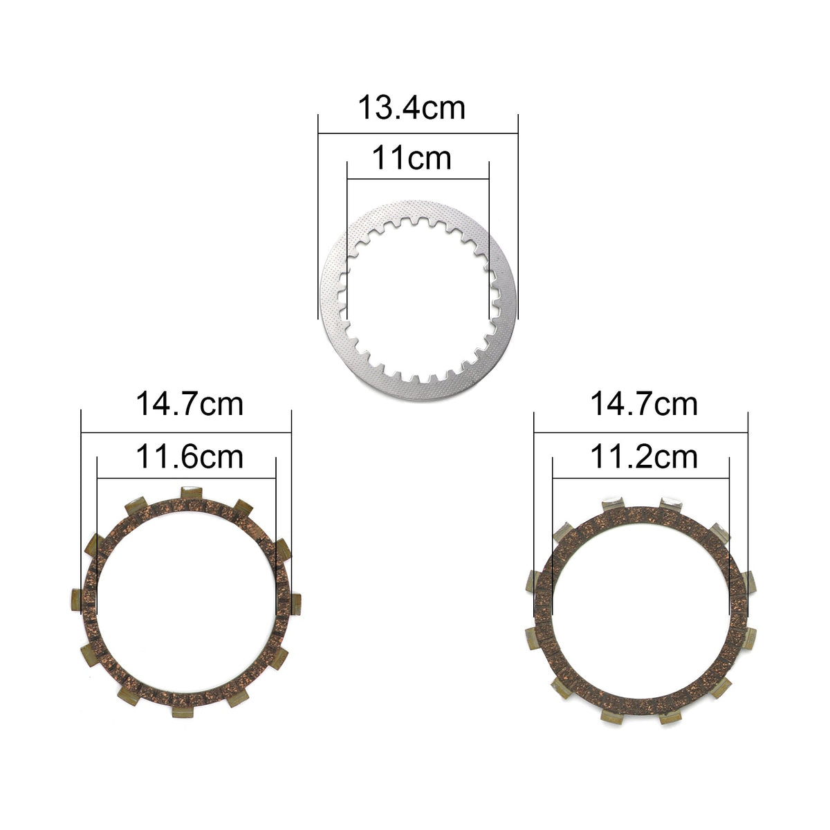 Clutch Kit Steel & Friction Plates fit for Yamaha TT600 XT400 XT500 XT600 SRX400