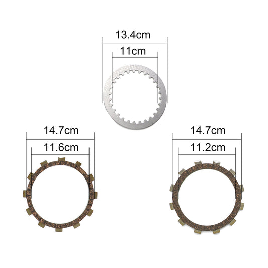 Clutch Kit Steel & Friction Plates fit for Yamaha TT600 XT400 XT500 XT600 SRX400