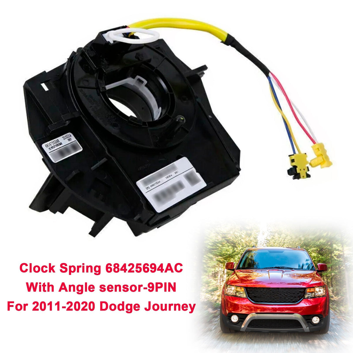 2011-2020 Dodge Journey Clock Spring With Angle sensor-9Pin 68425694AC