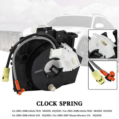 2004-2007 Nissan Murano 3.5L VQ35DE Clock Spring B5567-CC00E 25567-AC725 B5567-CC00A