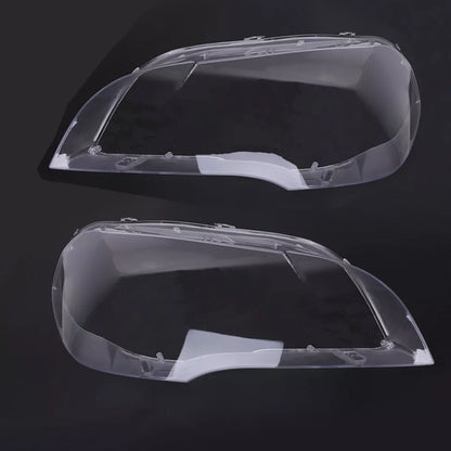 2007-2013 BMW X5 E70 2PCS Clear Headlight Lens Cover Headlamp Left + Right 63117288996 63117288998