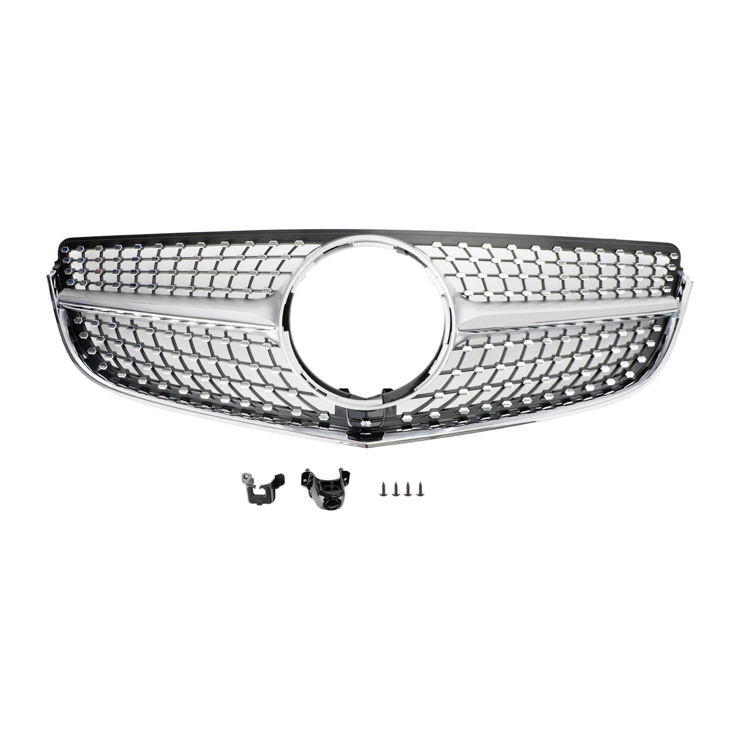 2014-2017 E-Class W207/C207 Coupe Mercedes Benz Diamond Style Front Grill Chrome Grille With Star Emblem