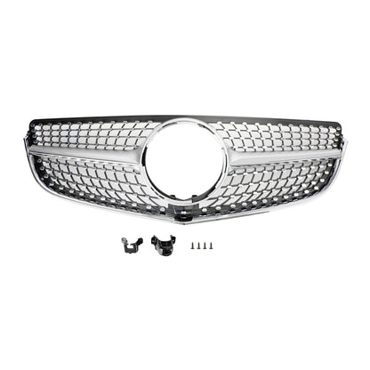 2014-2017 E-Class W207/C207 Coupe Mercedes Benz Diamond Style Front Grill Chrome Grille With Star Emblem