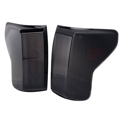 2007-2013 Toyota Tundra Black Housing Smoked Lens Left+Right LED Tail Lights