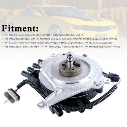 1994-1996 Chevy Impala SS Distributor for V8 5.7L Ignition Distributor +Harness DST109 KA-GM8381