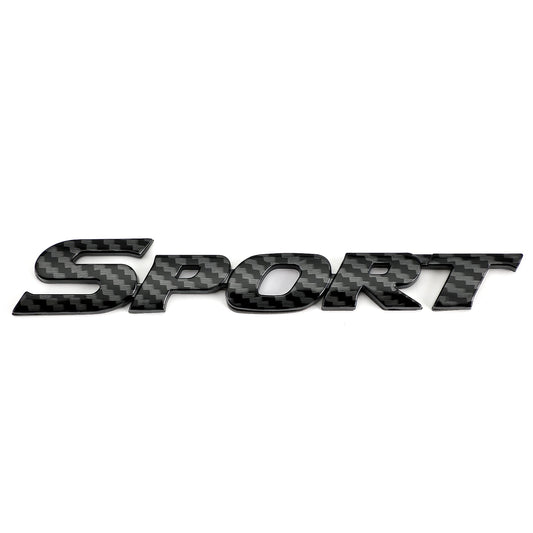 3D Metal Sport Logo Car Trunk Tailgate Emblem Badge Decal Sticker Carbon