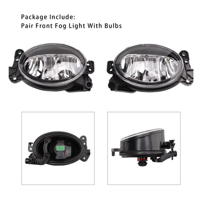 2002-2009 Mercedes G-Class Pair Front Fog Light Lamps With Bulbs A1698201556 A1698201656