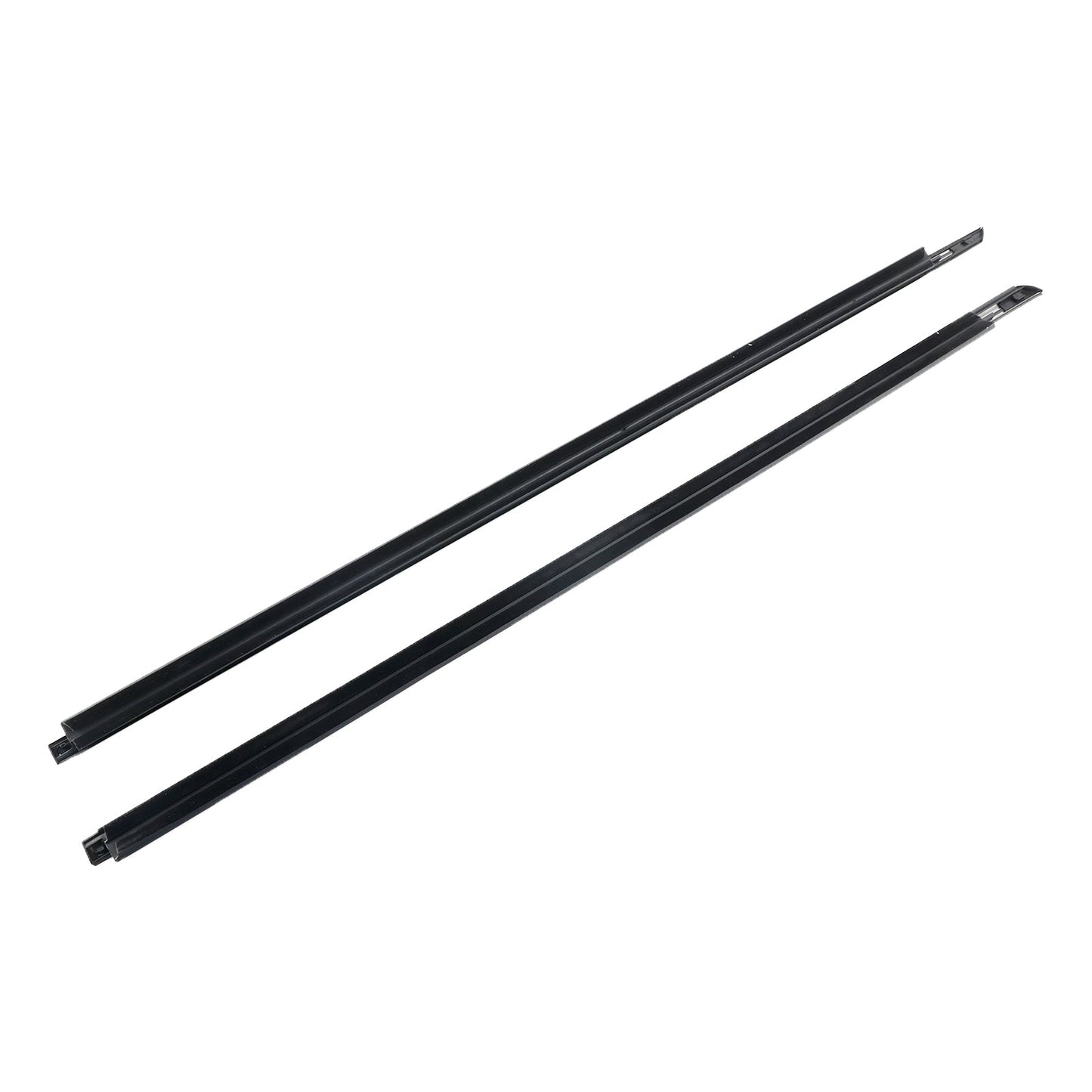 2008-2017 Dodge Challenger 2pcs 55399123AG 55399122AG Front Door Window Belt Weatherstrip