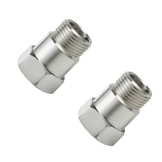 2PCS 32mm M18x1.5 O2 Sensor Bung O2 Oxygen Sensor Test Pipe Extension Extender Adapter Spacer