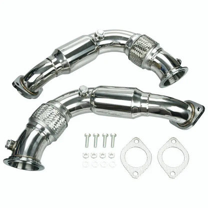 2008-2014 BMW X6/X5 550I 650I 750I B7 N63B44 4.4L V8 Twin Turbo Downpipe Exhaust