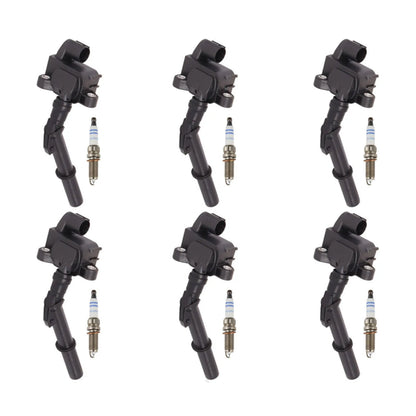 2011-2014 Mercedes-Benz CL550 V8 4.7L 6x Ignition Coil +Spark Plug UF741 A2769063700