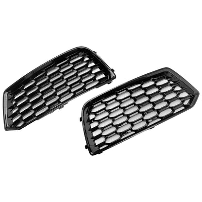Audi Q5 Standard 2018-2022 2PCS Front Bumper Cover Grill Honeycomb Mesh Black Grille