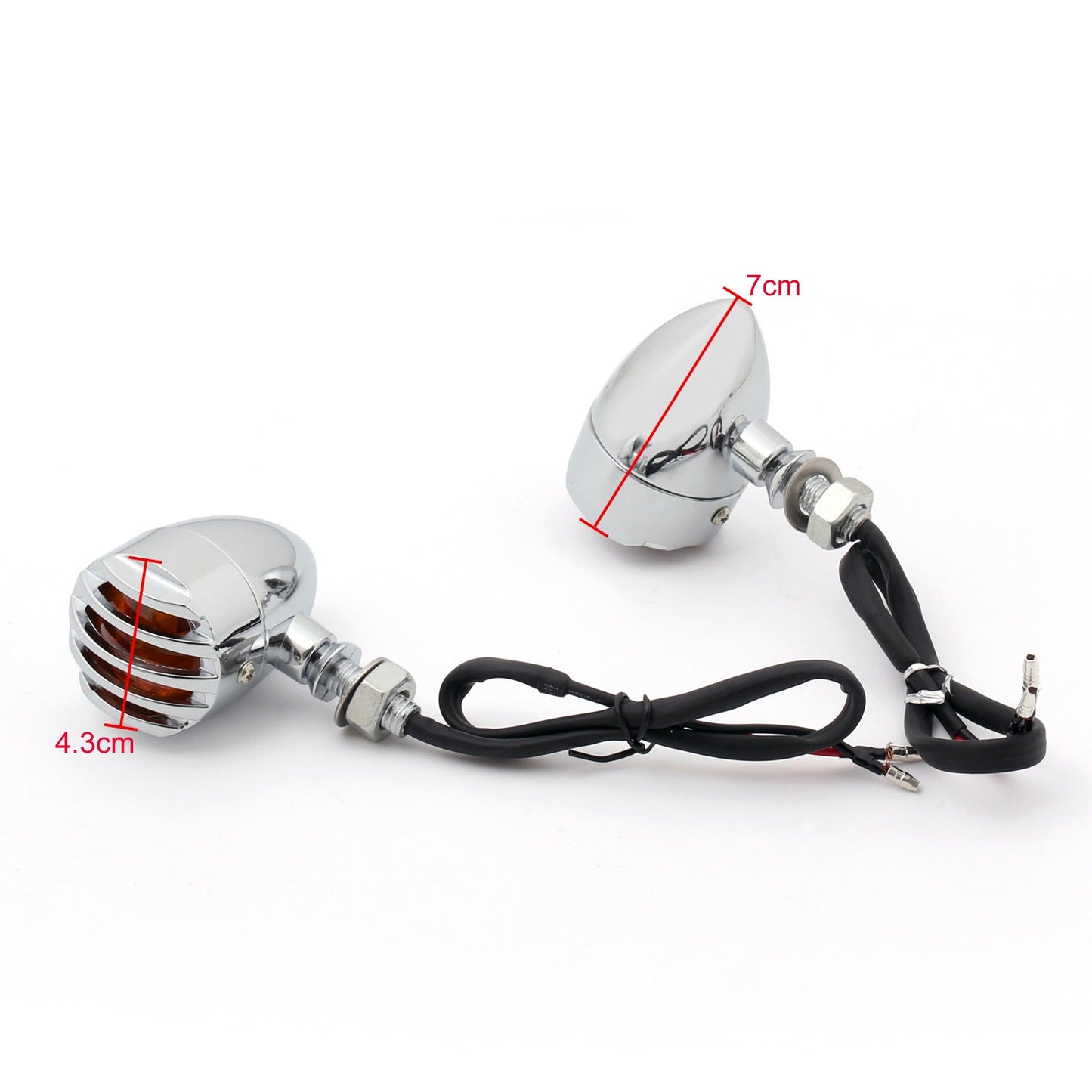 Turn Signal Blinker Indicator For Harley Chopper Sportster Dyna Softail Champoo