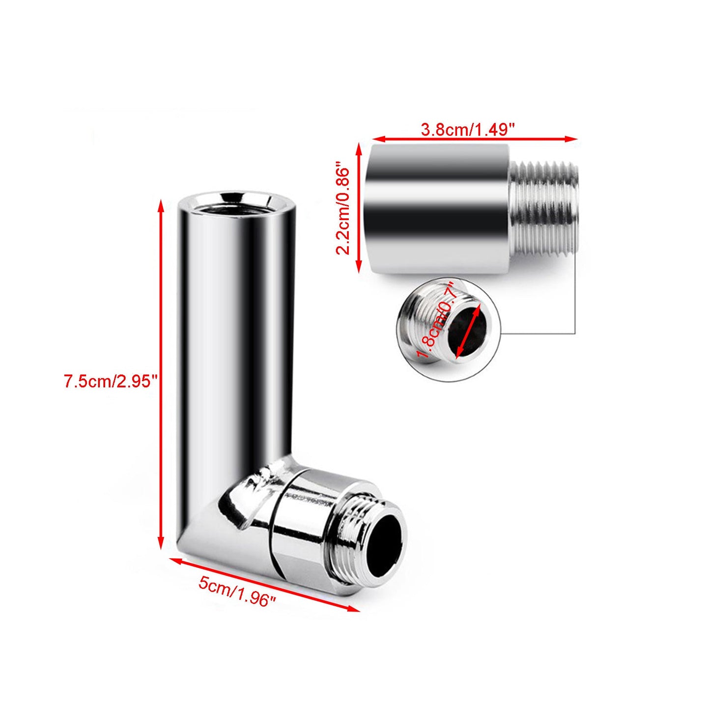 M18*1.5 90 Degrees Oxygen Spacer Sensor Angled Extender O2 Bung Extension
