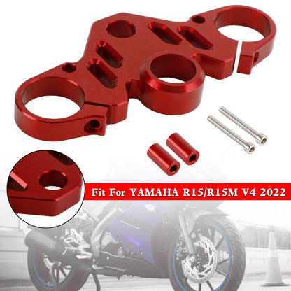 CNC Aluminum Upper Front Top Triple Tree Clamp For YAMAHA R15 V4 R15M 2022