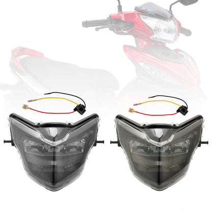 Headlamp Headlight Guard Protector Grill Led Fits For Yamaha Lc135 V2-V6 V3 Smoke