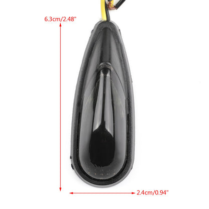 Turn Signals For Kawasaki Ninja 250 500 ZX6 ZX9 Honda CBR 600 1000 RR Champoo