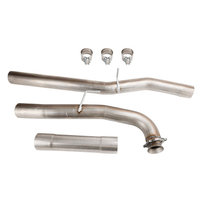 2017-22 GMC Sierra 2500 3500 HD L5P 6.6L Duramax Diesel 4" Exhaust DPF Delete Race Pipe Stainless Steel