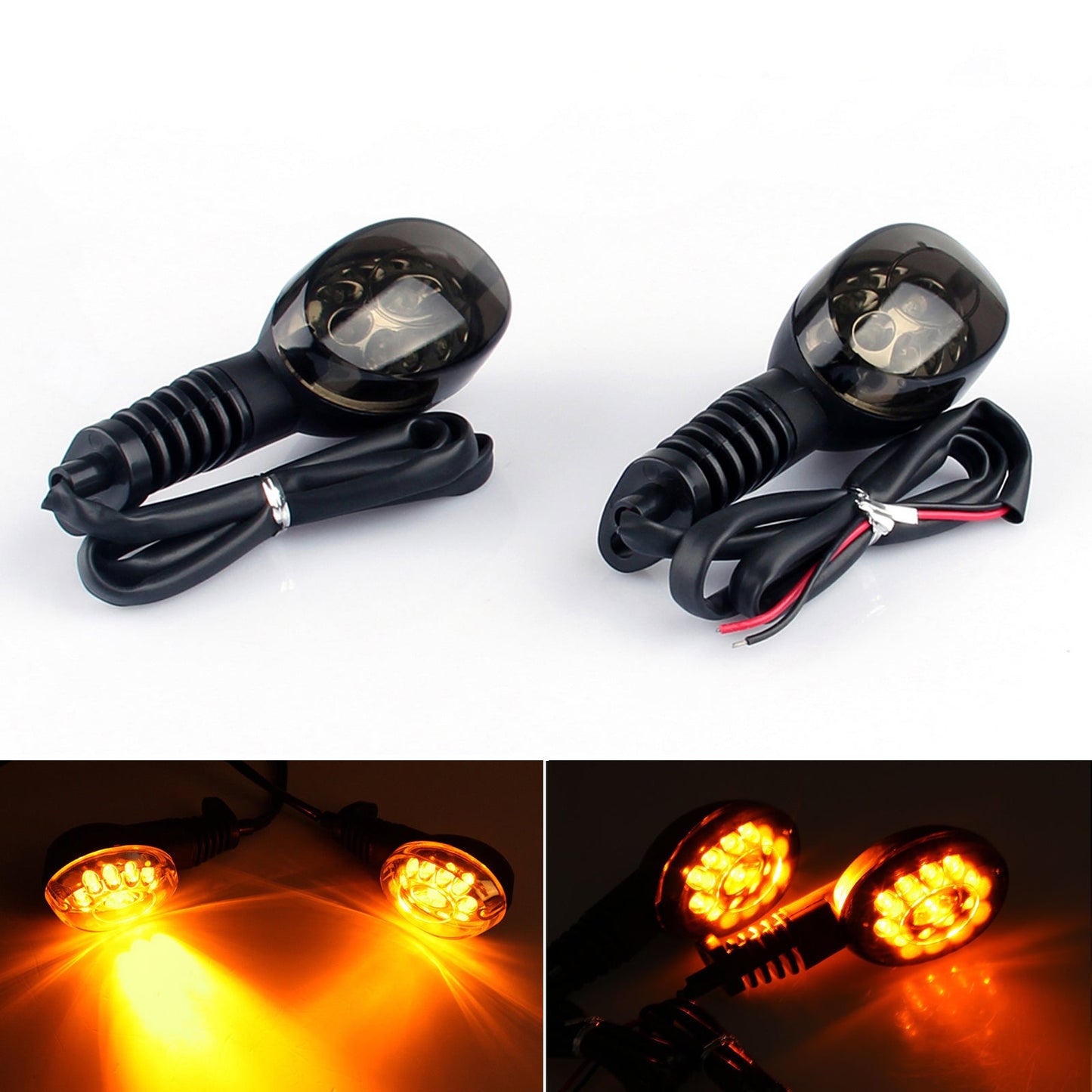 Front Rear LED Turn Signals Blinker Indicator For Kawasaki NINJA 250R Champoo