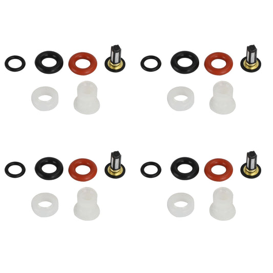 2004-2008 Acura TSX/ 2005-2007 Acura RSX 4PCS Fuel Injectors Repair Kit Filters O-Rings 16450RAAA01 842-12288 842-12287