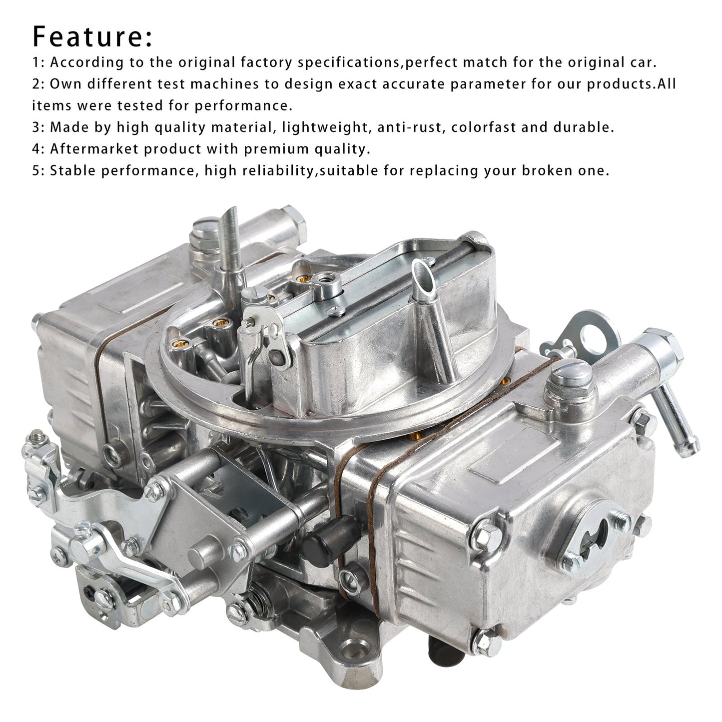 650CFM Carburetor Manual Choke BR-67277 For Holley Brawler Diecast Carb 4150
